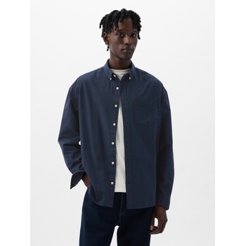 GAP Оксфорд риза с лого oversize GAP GAP | Sin | МЪЖЕ | S