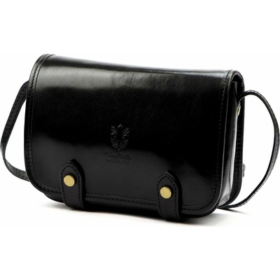 Dámska malá kožená čierna crossbody kabelka Florence 58