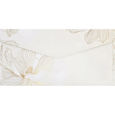 Galeria Papieru Ozdobné obálky - DL, 120 g/m2, motiv magnolie, 10 ks
