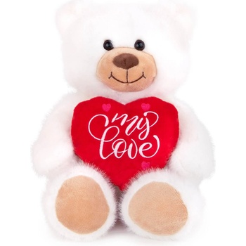 Image 1 of Amek Toys ПЛЮШЕНО МЕЧЕ СЪС СЪРЦЕ 25 СМ БЯЛО/БЕЖОВО