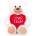 Amek Toys ПЛЮШЕНО МЕЧЕ СЪС СЪРЦЕ 25 СМ БЯЛО/БЕЖОВО