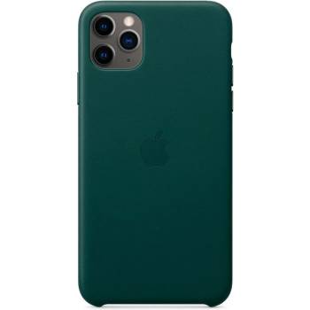 Image 1 of Apple Оригинален гръб Leather за Apple iPhone 11 Pro Max - Зелен