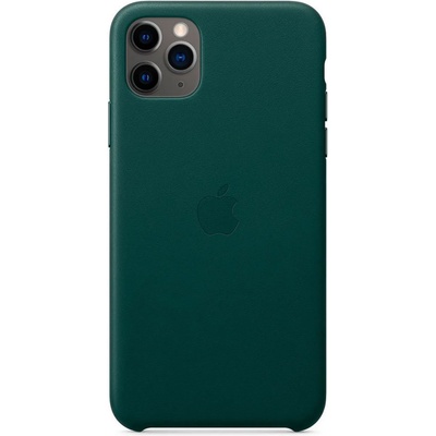 Apple Оригинален гръб Leather за Apple iPhone 11 Pro Max - Зелен
