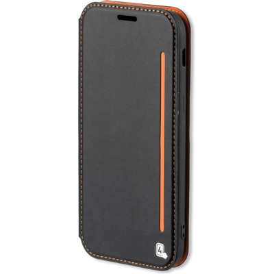 4smarts Flip Case Two Tone - кожен калъф с поставка и отделение за кр. карта за Samsung Galaxy A3 (2017) (черен)