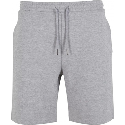 Build Your Brand pánské bavlněné šortky BY251 Heather Grey