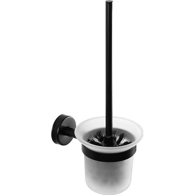 Sanela WC štětka nástěnná matné sklo matná černá SLZD 24N