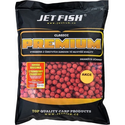 Jet Fish Boilies Premium Clasicc 5kg 20mm jahoda brusinka