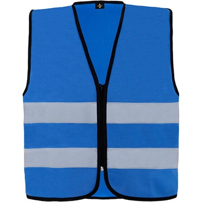 Korntex Cologne Unisex bezpečnostná vesta na zips KX217 Blue