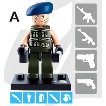 Sluban B0586L Figurky Policajti a zloději 1 ks