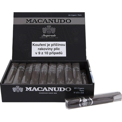 Macanudo Inspirado Black Toro 20 ks