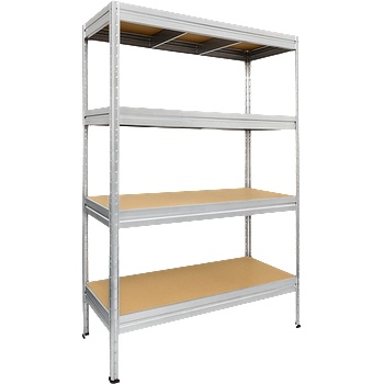 Carmen Метален стелаж Carmen CR-1024-1, 180x120x60 см, до 600 кг на рафт - цинк (3580565)