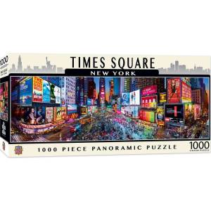 Masterpieces Пъзел Master Pieces American Vista Panoramic Times Square, 1000 части