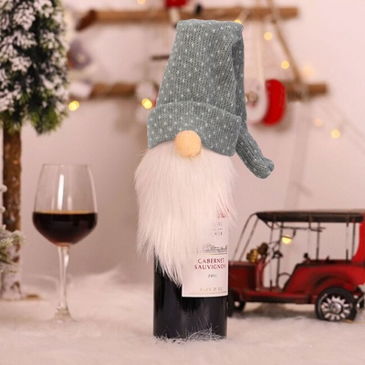 Family Christmas Vianočná dekorácia na fľašu 3D trpaslík