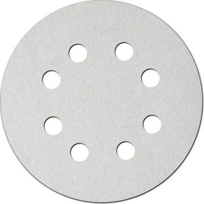 Brúsne kruhy biele 180 mm, zrnitosť 60, suchý zips,5 ks