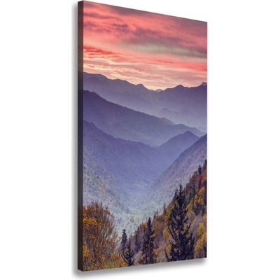 Vertikálny foto obraz na plátne Hmla nad horama 50x100 cm