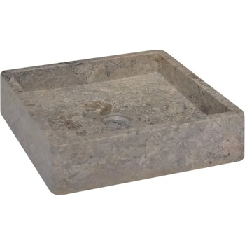 Image 1 of vidaXL 40x40x10 cm grey marble (149170)
