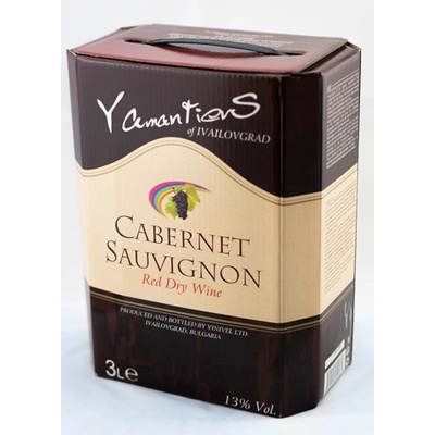Yamantiev's Bag in Box Cabernet Sauvignon červená 2023 13% 3 l (kartón)