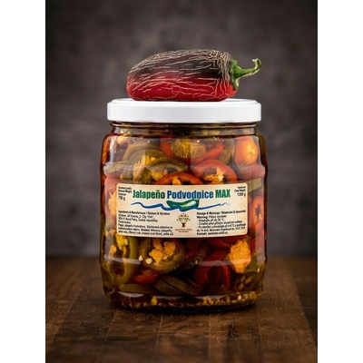 Seminka-chilli.cz Podvodnice MAXI Jalapeño sterilované papričky 1400 g – Zboží Dáma