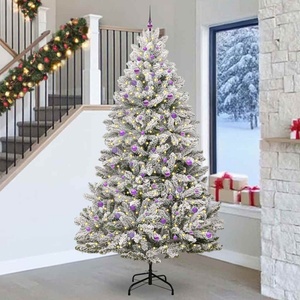 vidaXL С изкуствено коледно дърво 270 cm 300 LED светодиода Топло бяло (3395781)
