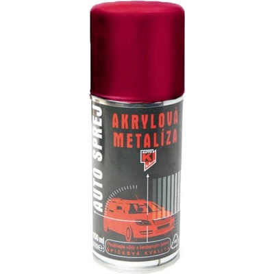 Auto-K Color Škoda Autolak v spreji 150ml 9885 červená hot metalíza