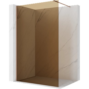 Mexen Kioto Душ кабина Walk-in 110 x 200 см, бронз 8 мм, четкана мед - 800-110-101-65-32 (800-110-101-65-32)