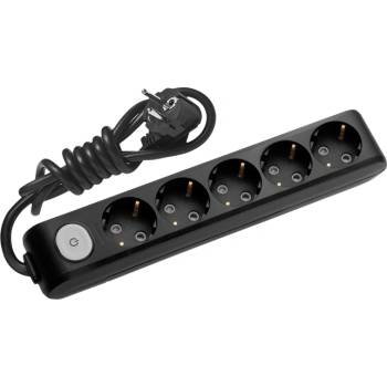 Image 1 of Panasonic РАЗКЛОНИТЕЛ 5 ГНЕЗДА С КЛЮЧ ПАНАСОНИК wlta4512bl КАБЕЛ 1.5м ЧЕРЕН (wlta4512bl)