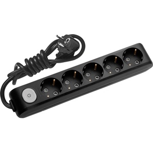 Panasonic РАЗКЛОНИТЕЛ 5 ГНЕЗДА С КЛЮЧ ПАНАСОНИК wlta4512bl КАБЕЛ 1.5м ЧЕРЕН (wlta4512bl)