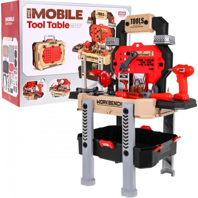 RKToys dílna s nářadím v kufříku červená