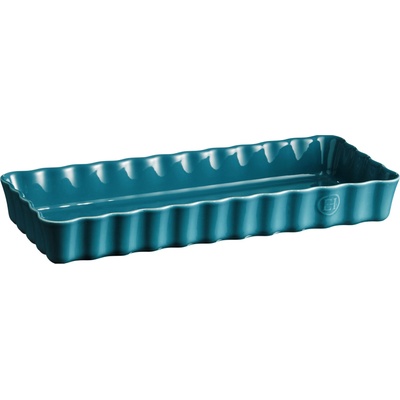 Emile Henry Форма за тарт керамична 15 x 36 cm, морскосиньо (EH606034)
