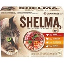 Krmivo pro kočky Shelma Cat kuřecí hovězí kachní a krůtí 12 x 85 g