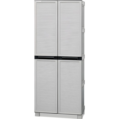 Artplast Plastová upratovacia skriňa, 700 x 390 x 1720 mm, sivá