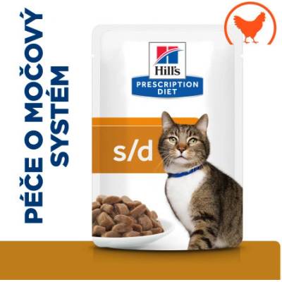 Hill's PD Cat S/D Urinary Struvite Chicken kaps. 12x85 g