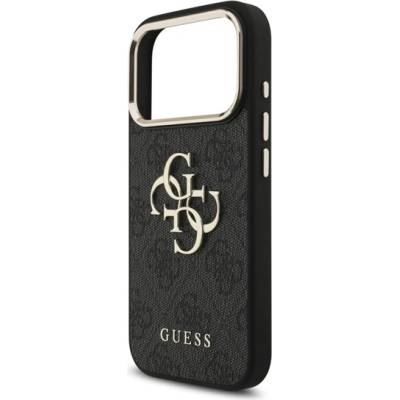 CG Mobile iPhone 17 Pro GUESS 4G BIG CLASSIC LOGO Силиконов удароустойчив заден капак с кожен ефект за iPhone 17 Pro GUESS 4G BIG CLASSIC LOGO Силиконов удароустойчив заден капак с кожен ефект GUHCP17L4GMGCGR (GUHCP17L4GMGCGR)