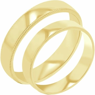 Eppi Zlaté snubní prsteny se zdobenými okraji Rayan RW45276