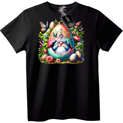 NOONEBRAND Тениска Великденско Джудже Яйце - 7XL, White
