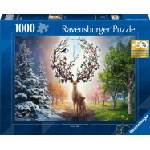 Ravensburger Пъзел Ravensburger от 1000 части - Магичен елен (12001088)