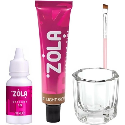 Zola henna na obočí 02 Light brown světle hnědá 5 g – Zboží Dáma