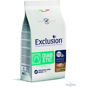 Exclusion Diabetic Medium & Large pork, sorghum & pea 2 kg