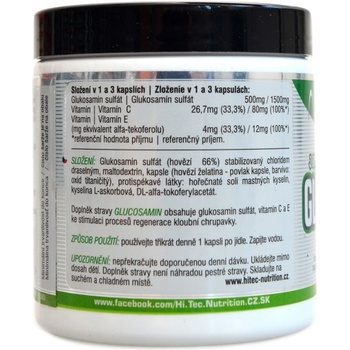 HiTech Nutrition Glucosamin 100 kapslí