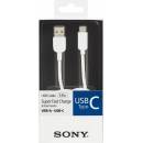 Sony CP-AC100 USB-A na USB-C 2.0, 100cm, bílý