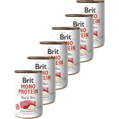 Brit Mono Protein Beef & Rice 6 x 400 g