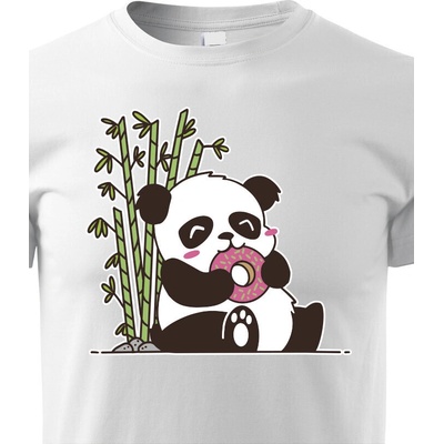 dětské triko Panda bílá