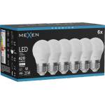 Mexen Nova 6x LED крушка E27, G45, 4W, неутрална - 4000K, 420 lm - L101-E27-0440-01x06 (L101-E27-0440-01x06)
