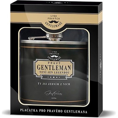 Nekupto Liga Pravých Gentlemanů Placatka Opravdový muž je jako dobrá whisky. Čím starší tím cennější 150 ml