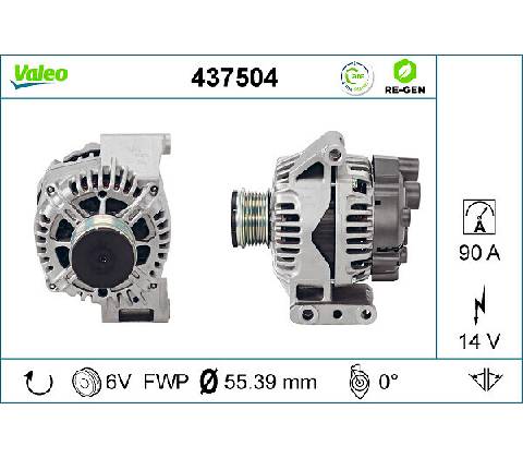 Alternátor VALEO 437504