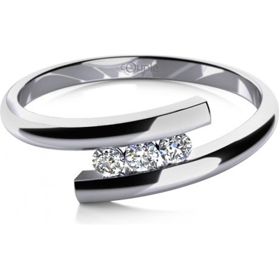 Couple prsten Vera v bílém zlatě se zirkony 585 68 1 0650.1B00.0.57.001