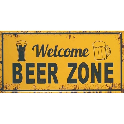 Ceduľa značka Welcome beer zone