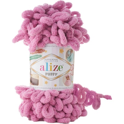 Alize příze Puffy 98 fialkově růžová