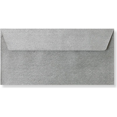 Barevná obálka DL stříbrná texture