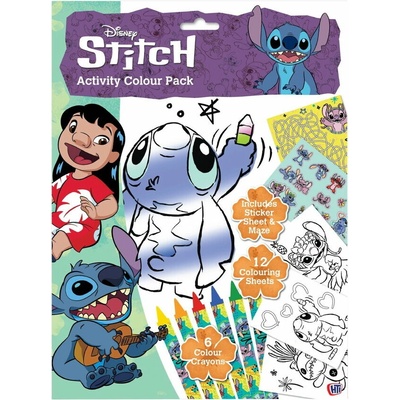 Lilo a Stitch pracovní listy s barvami